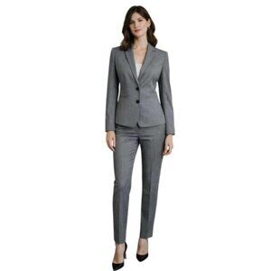 NWT Ann Taylor Gray Two Piece Pants Suit Set